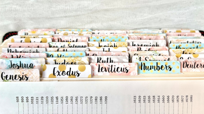 Bible tabs - laminated bible tabs - Christian gifts - bible study - bible journaling - devotional- gift image 3