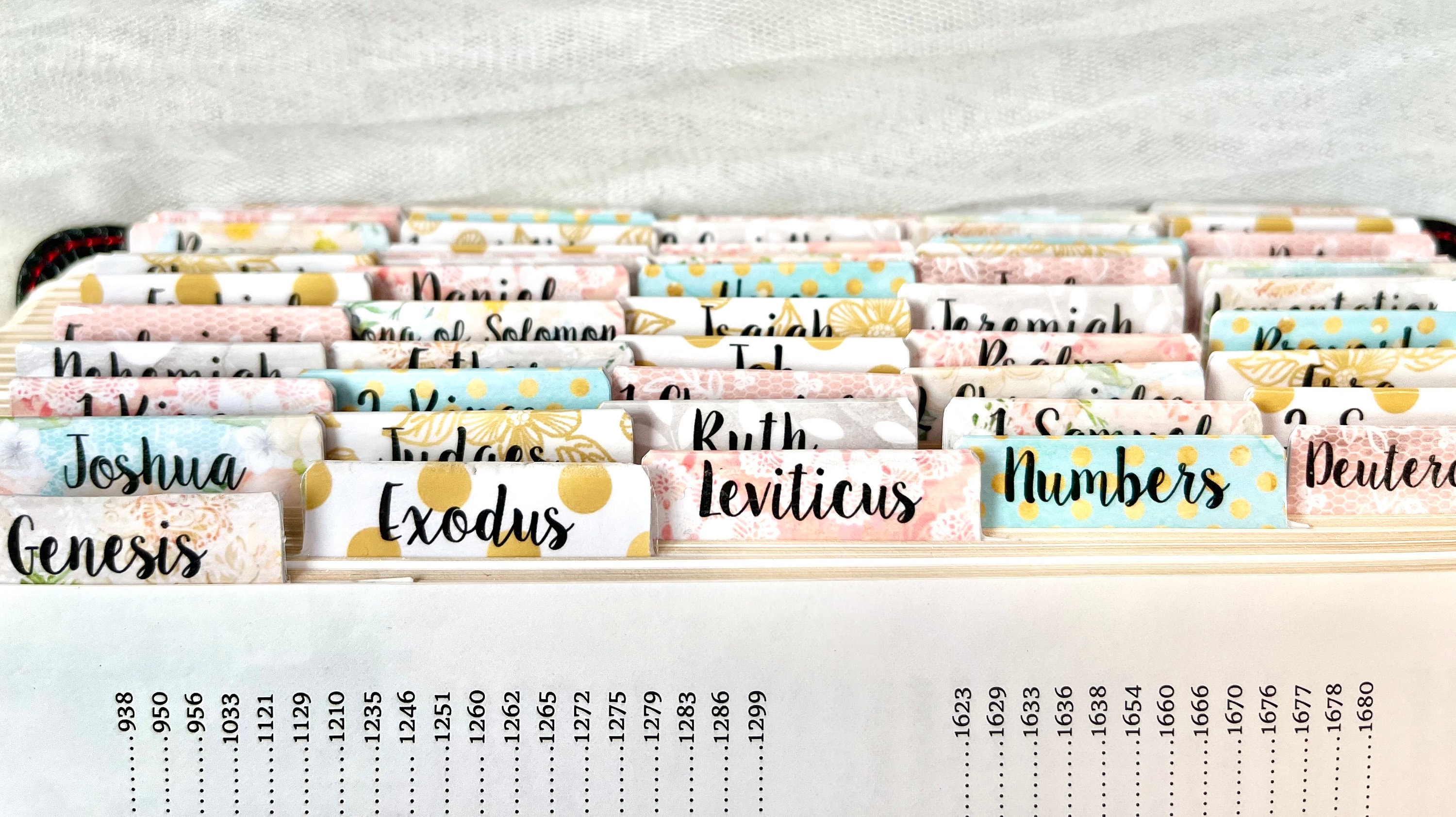 Bible Tabs - Laminated Bible Tabs - Christian Gifts - Bible Study ...
