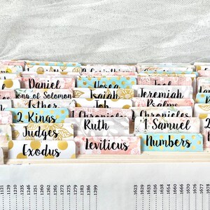 Bible tabs - laminated bible tabs - Christian gifts - bible study - bible journaling - devotional- gift image 2