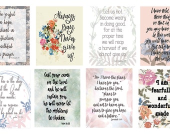 Pegatinas para planificador de las Escrituras - Planificador feliz - Erin Condren - Citas inspiradoras - Diario bíblico - Cristiano - Diario - Devocional - D