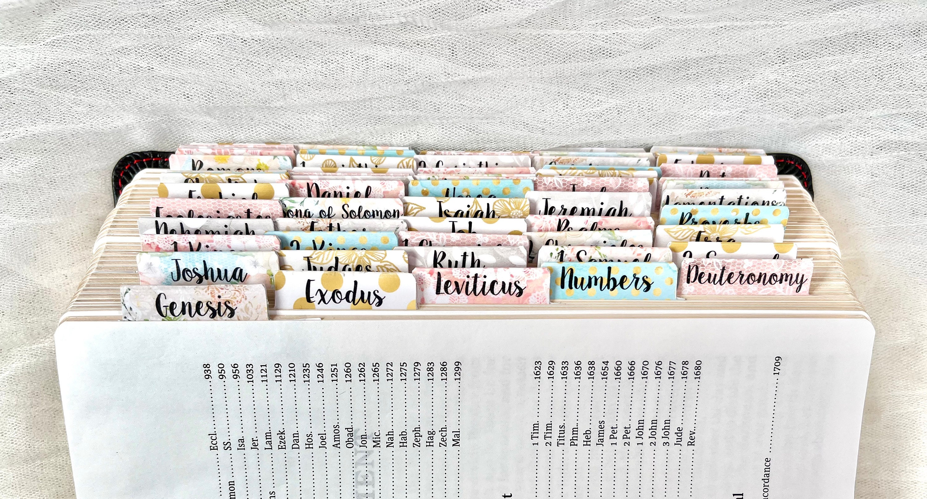 Bible Tabs - Laminated Bible Tabs - Christian Gifts - Bible Study ...