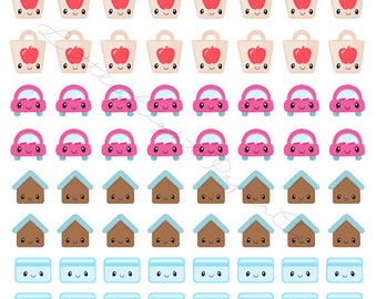 Pegatinas para planificador de facturas - Planificador feliz - Erin Condren - Diario - Tareas pendientes - Pegatinas de recordatorio - Pegatinas funcionales para planificador - Facturas