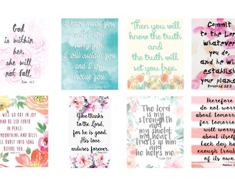 Pegatinas para planificador de las Escrituras - Planificador feliz - Erin Condren - Citas inspiradoras - Diario bíblico - Cristiano - Diario - Devocional - B