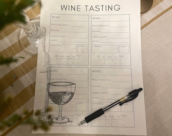 Wine Tasting Game Digital Download