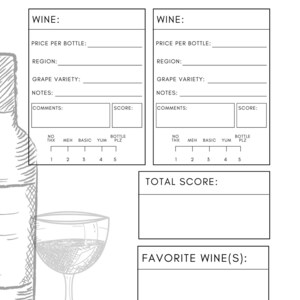Wine Tasting Game Digital Download - Etsy