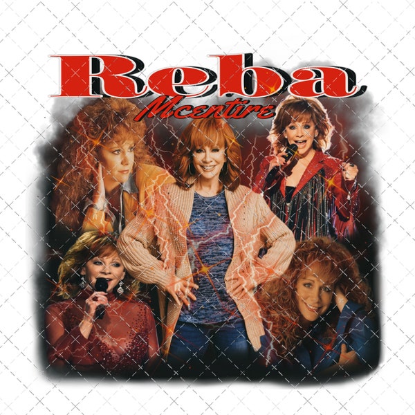 Reba McEntire Sublimation, bootleg 90s sublimation, Reba McEntire digital png dtf, 90s style shirt design, Reba png dtf,Reba sublimation