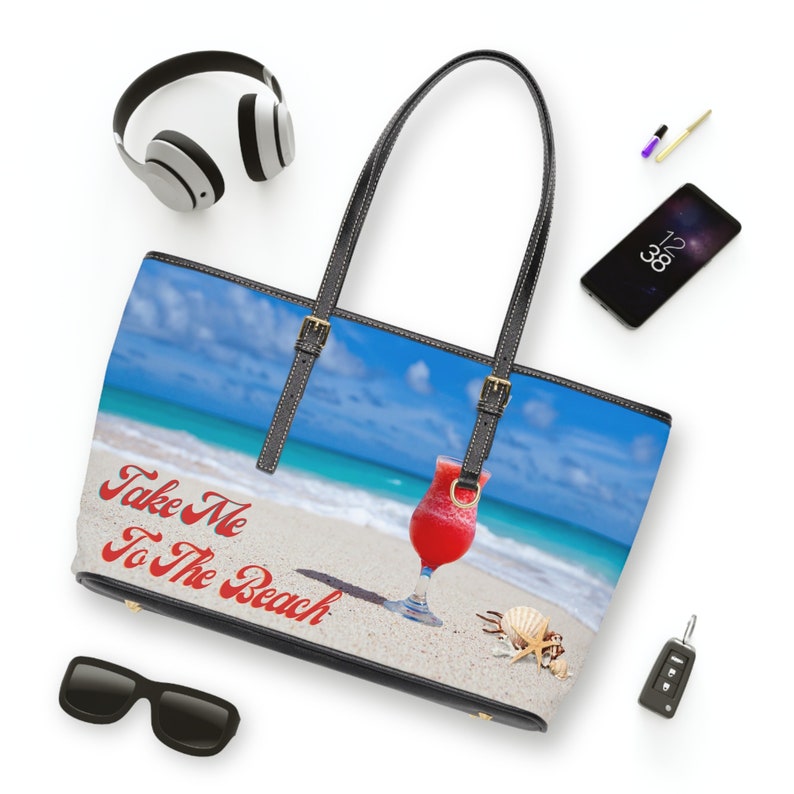 Take Me To The Beach PU Leather Shoulder Bag zdjęcie 4