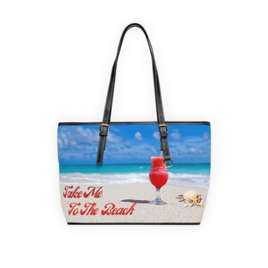 Take Me To The Beach PU Leather Shoulder Bag zdjęcie 2