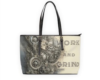 Work And Grind - PU Leather Shoulder Bag