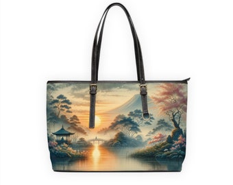 Tranquil Dawn - PU Leather Shoulder Bag