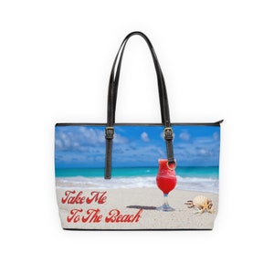 Take Me To The Beach PU Leather Shoulder Bag zdjęcie 1