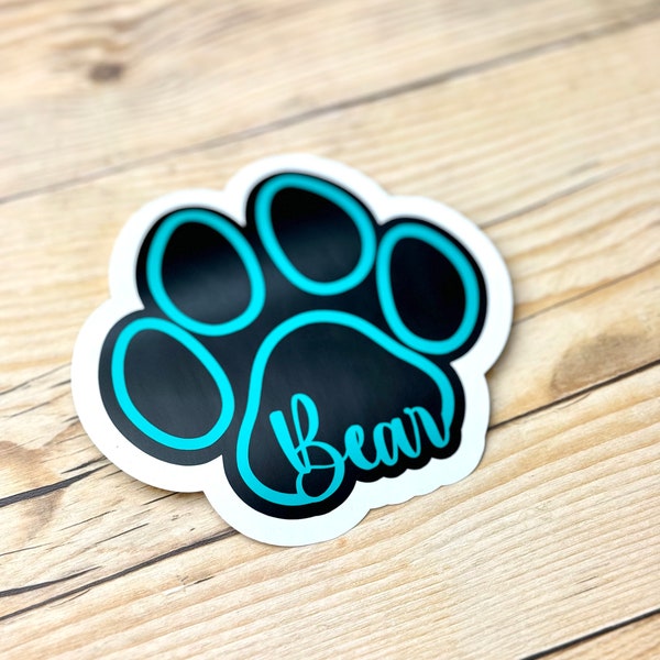 Custom Pet Decal, Personalized Decal, Vinyl Lettering, Cat Bowl Sticker, Dog Bowl Decal, Treat Jar Sticker, Pet Food Container Decal