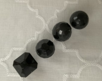 Set of 4 Pull Knobs for Drawers or Cabinets - Handmade in Resin