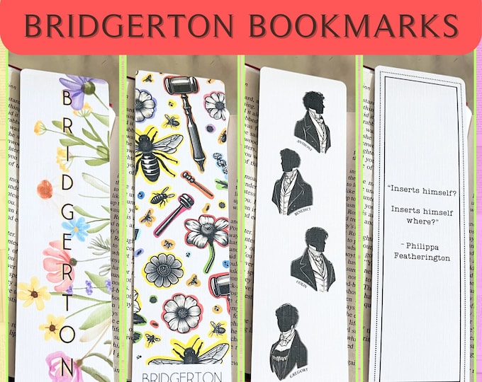 Bridgerton Bookmarks, Free Shipping, Bridgerton Gifts, Lady Whistledown ...