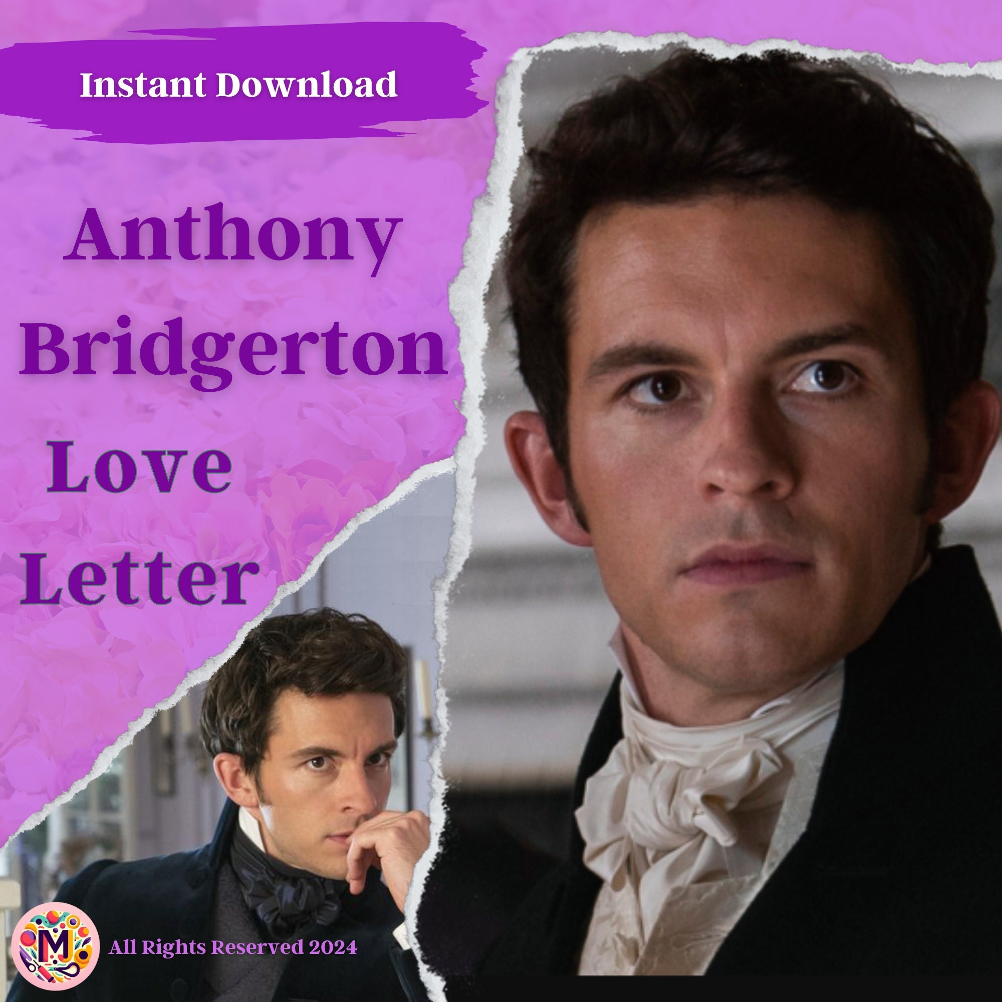 Anthony Bridgerton Love Letter, Comfort Character Letter, Bridgerton, Anthony Love Note, Polin