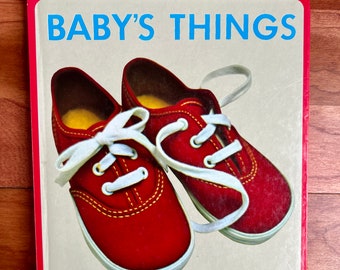 Baby's Things 1980er-Jahre-Brettbuch für Kinder und Kleinkinder