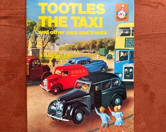 Tootles the Taxi, libro illustrato per bambini vintage con copertina morbida