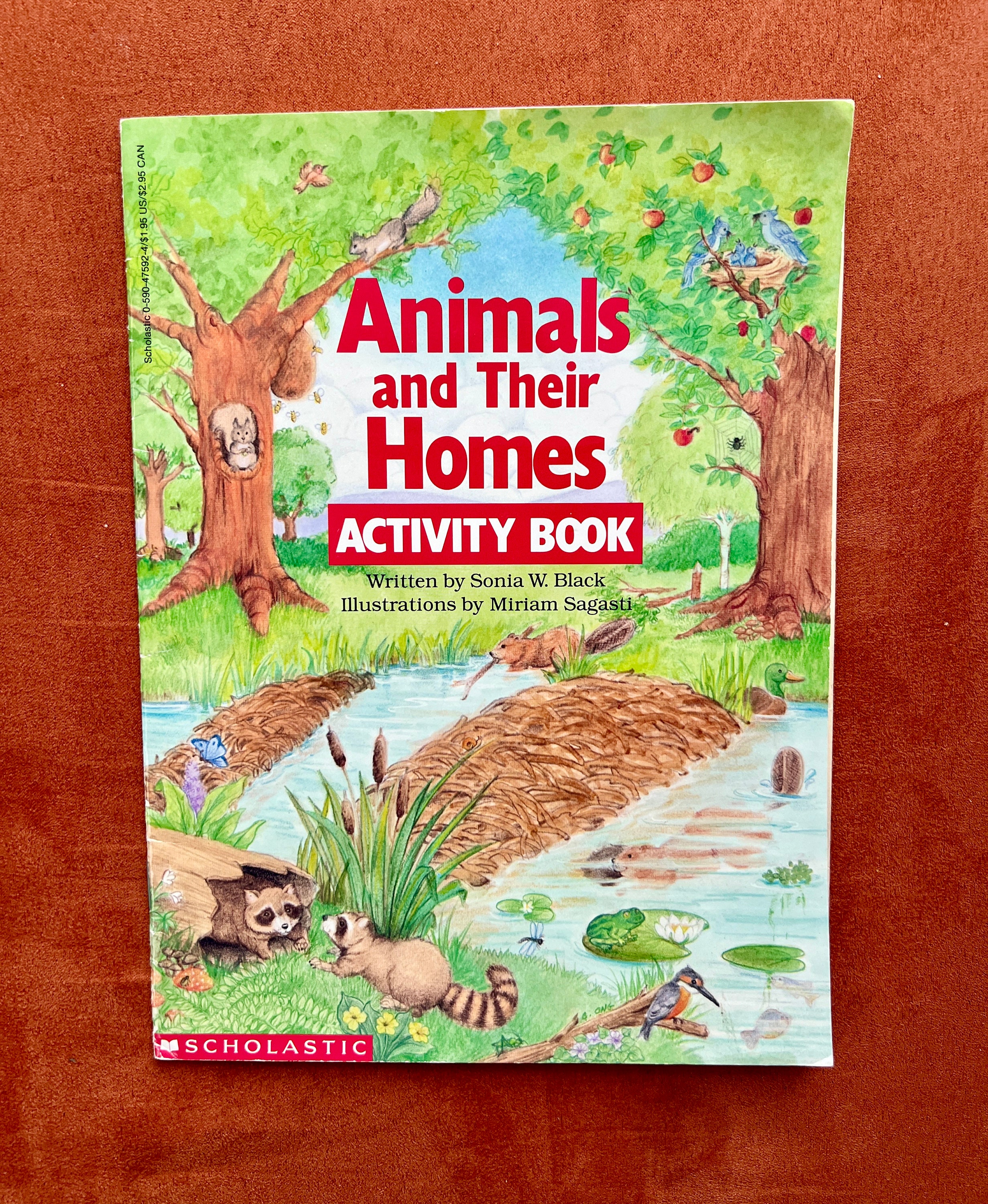 Animals and Their Homes Vintage 1990s Unused Nature Activity