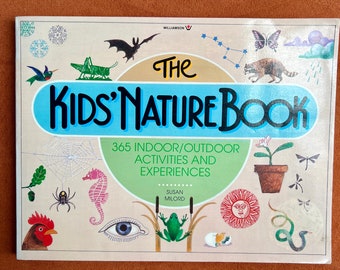 The Kids Nature Book Vintage 80s Kids Activity and Learning Softcover Book