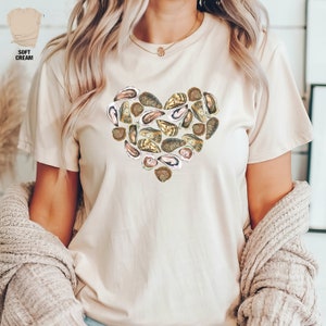 Cute Oyster Shirt, Shellfish Shirt, Nautical Shirt, Oyster Lover Gift, Gift For Marine Biologist, Beach Lover Shirt, Seafood Lover Shirt