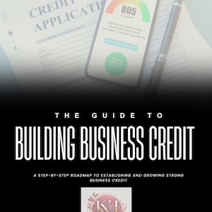 The Guide To Building Business Credit - PLR & MRR eBook, Done For You Digital Product, Canva Editable Template, Small Startup Guide, Resell