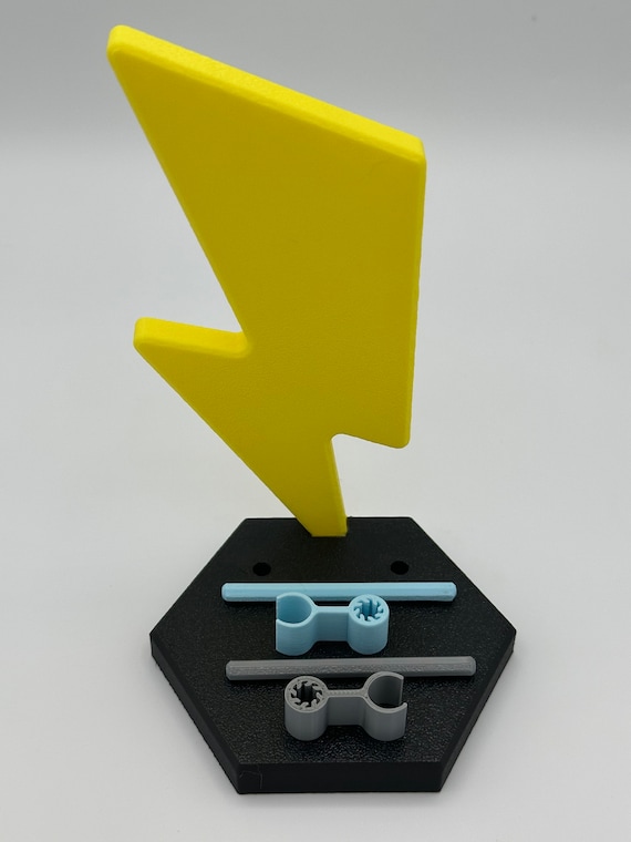 3D Printed: Lightening Bolt and RIP Tombstone Backdrop Stands