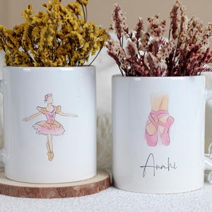 Personalized Ballet Dancer Mug gift, Custom Ballerina Mug with Name ballet teacher gift for Ballet Lovers, Ballet Enthusiasts Ballet gifts