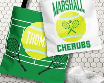 Personalized Tennis Tote Bag: Custom Name, Team Colors & Number