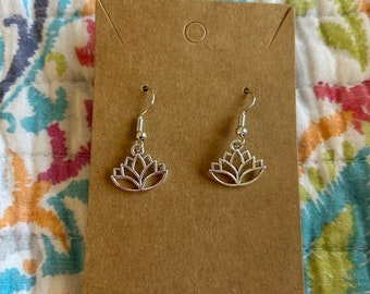 Lotus earrings