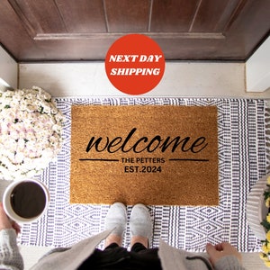 Family Name Doormat Gift, Housewarming Gift, Personalized Doormat, Doormat Gift, Custom Family Welcome Mat, Wedding Gift, Personalized Gift