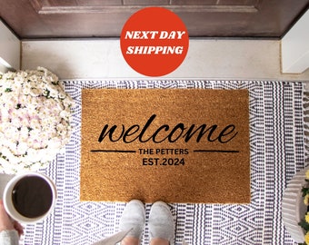 Family Name Doormat Gift, Housewarming Gift, Personalized Doormat, Doormat Gift, Custom Family Welcome Mat, Wedding Gift, Personalized Gift