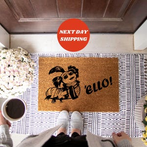 Ello Worm Door Mat, Housewarming Gift, Front Decor, Closing Gift, New Home Gift, Home Decor, Doormat Outdoor, Welcome Mats, Front Door Mat image 6