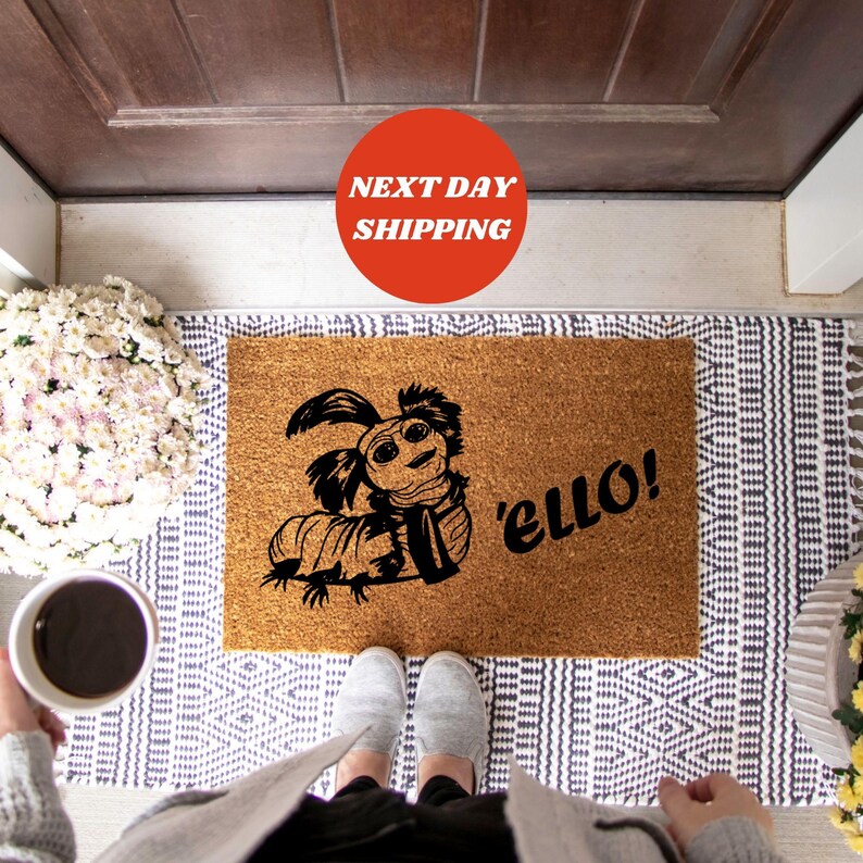 Ello Worm Door Mat, Housewarming Gift, Front Decor, Closing Gift, New Home Gift, Home Decor, Doormat Outdoor, Welcome Mats, Front Door Mat image 6