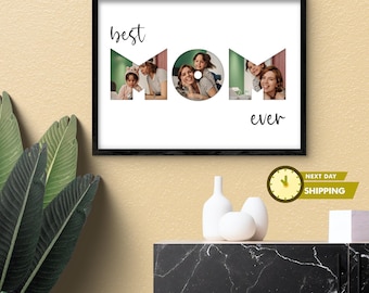Best Mom Photo Collage, Mom Photo Frame, Personalized Mom Gift, Mom Print Photos, Best Mom Photo Collage, Personalized Decor, Collage Photo