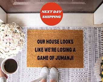 Jumanji Doormat, Funny Doormat, Funny Welcome Mat, Personalized Doormat, Custom Doormat, Funny Door Mat, Custom Welcome Mat, Front Door Mat