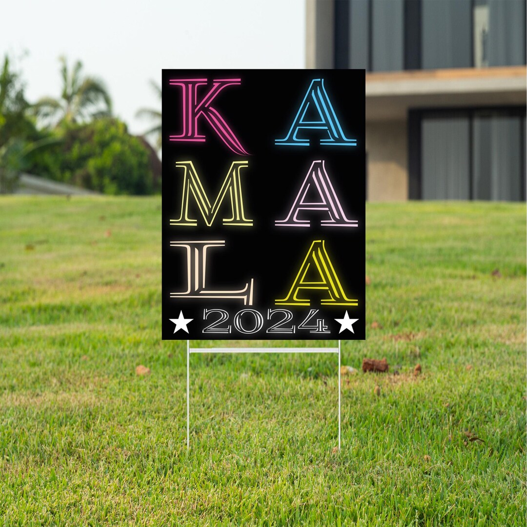 Kamala 2024 Yard Sign, Kamala Harris Sign, Vote Harris, Political Sign, Kamala for President