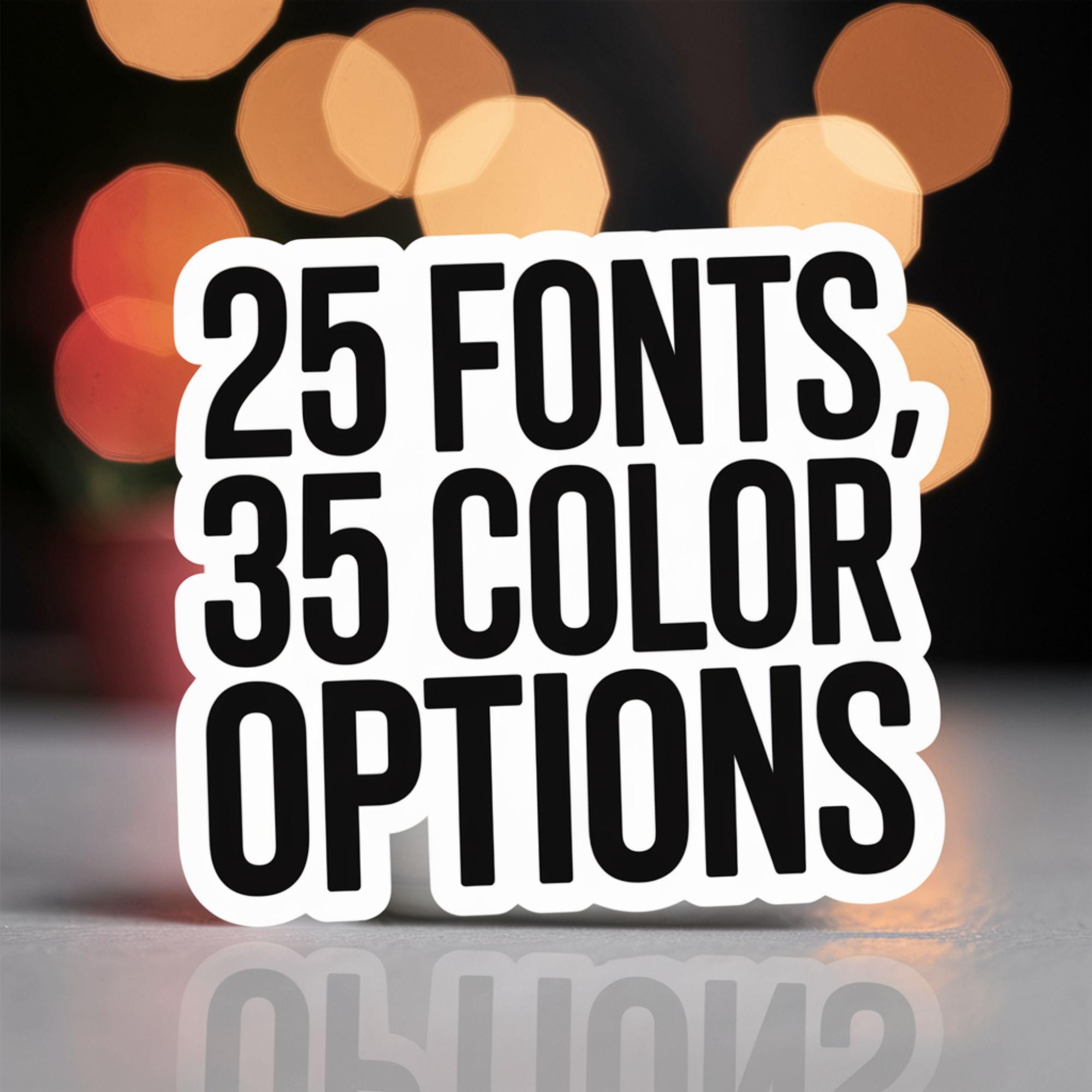 Text Banner Sticker Custom Text Sticker, Custom Sticker, Vinyl Sticker, Waterproof Sticker ...