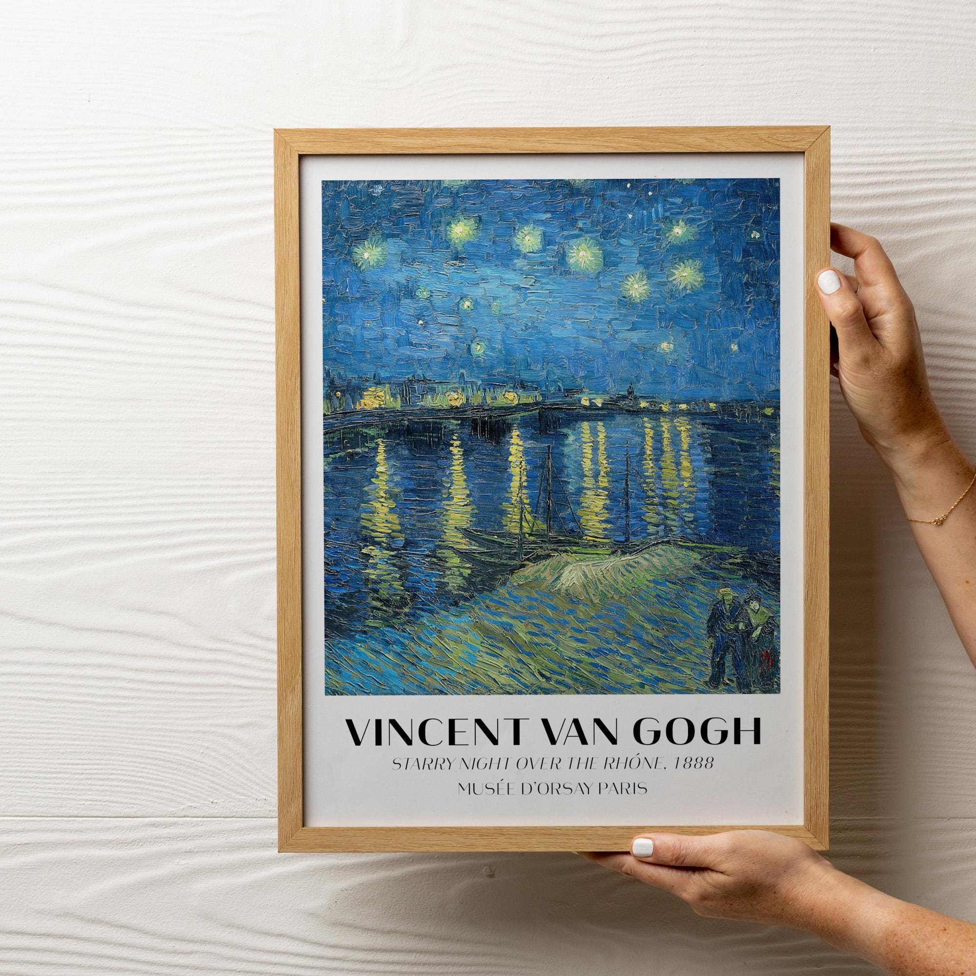 Starry Night Over the Rhone 1888 Wall Art, Van Gogh Print,framed Wall ...
