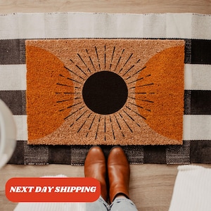 Mid Century Doormat, Welcome Mat, Mid Century Modern, Mid Century Modern Mat, Cool Gifts, Housewarming Gift, Minimalist Doormat, Home Decor