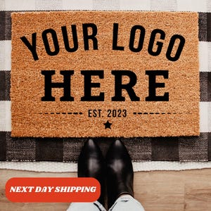 Your Logo Here Personalized Doormat, Your Custom Design Welcome Mat, Custom Mat, Business Logo, Personalized Welcome Mat, New Home Gift
