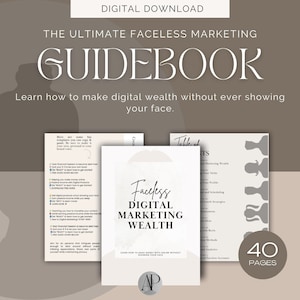 Faceless Digital Marketing Wealth | Passive Income Guide | How To Sell Online With A Faceless Account | Digital Product Sales | Selling