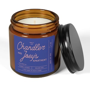 Friends Chandler en Joey&#39;s Apartment Candle, Friends Candle, Friends Merch, 4oz sojakaars, cadeaus voor haar