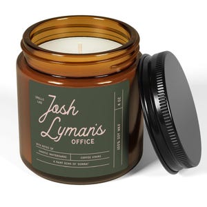 West Wing Candle, Josh Lyman&#39;s Office Candle, West Wing Gift, West Wing Decor, West Wing Candle, 4oz Soy Amber Candle