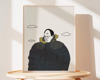 George Costanza Gore-tex Jacket Print, Seinfeld Fan Art - Etsy