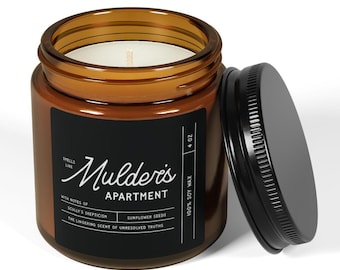 Vela de Expediente X, Fox Mulder, Vela del Apartamento de Mulder, Regalos para él, Vela de soja