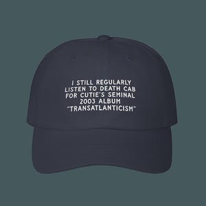 Sombrero Death Cab for Cutie / Sombrero bordado Transatlanticism