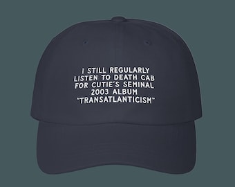 Death Cab for Cutie-hoed | Geborduurde vaderhoed transatlantisme