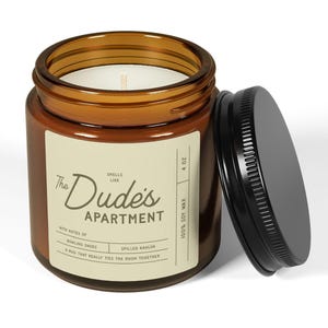 Big Lebowski Candle, The Dude&#39;s Apartment Big Lebowski Candle, Big Lebowski Gift, 4oz Soy Candle