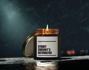 シドニー・スウィーニーのバスウォーター・センテッド・キャンドル、ココナッツ・アプリコットワックス、天然ソイキャンドル、リラックスできるホームデコレーション、彼女へのギフト、彼へのギフト