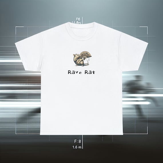 Rave Rat Shirt, EDM Merch, Riddim T-Shirt, Dubstep Festival Tee, Bass Music Graphic Tee, Feral Raver Shirt